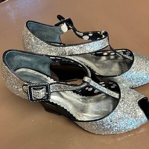 Kenzie Sparkling Silver Heels